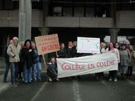 Collège Léon Blum, forte mobilisation contre les projets de décentralisation