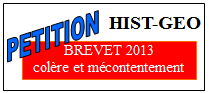 Pétition épreuve de brevet en histoire géo