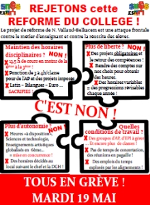 Grève intersyndicale du 19 mai : tous dans la rue !