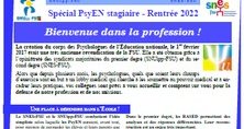 Spécial PsyEN stagiaire - Rentrée 2022