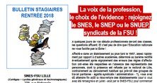 Bulletin d'accueil des stagiaires - Rentrée 2018