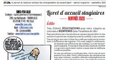 Bulletin de rentrée 2020 - spécial stagiaires