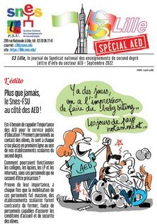 Bulletin de rentrée 2022 - Spécial AED