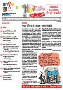 Bulletin de rentrée 2022 - Spécial CPE