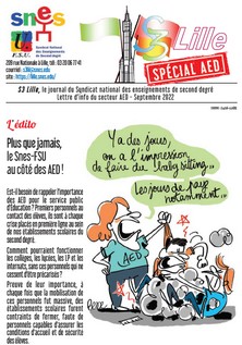 Bulletin de rentrée 2022 - Spécial AED