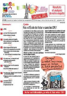 Bulletin de rentrée 2022 - Spécial CPE