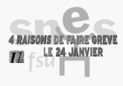 GREVE NATIONALE ET UNITAIRE JEUDI 24 JANVIER