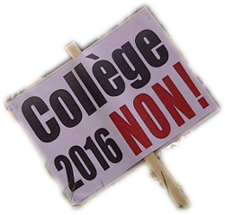 COLLEGE 2016 ... NON !