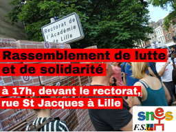 Vendredi 5 juillet à 17H - Rassemblement exceptionnel devant le rectorat de (…)