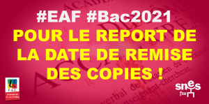 Le Snes-FSU a demandé le report de la date de remise des copies du bac français