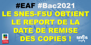 Le Snes-FSU obtient le report de la remise des copies de français !