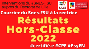 Résultats Hors-Classe 2022 : lettre ouverte de la section académique du (…)