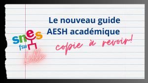 Nouveau guide AESH académique ... copie à revoir !