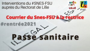 Le passe sanitaire n'est pas exigible dans les établissements scolaires.