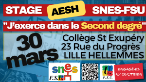 Stage AESH du 30 mars