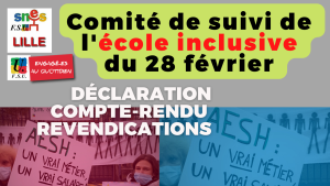 Ecole inclusive : alerte à l'autoévaluation des PIAL !