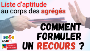 Liste d'Aptitude d'accès au corps des agrégés : comment formuler (…)