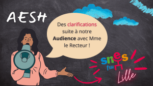 AESH - Grève, temps de déplacement : les réponses obtenues de Mme le Recteur