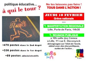 Le 10 février, nous serons tous dans la rue !