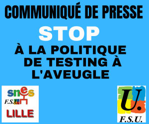 Lutte contre la COVID dans les établissements scolaires : le Snes-FSU exige (…)