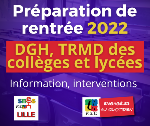 DGH de la rentrée 2022 : agenda [MODIFIÉ] des instances académiques et (…)