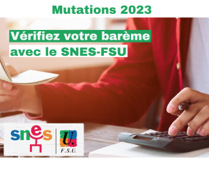 Muts intra : du 9 au 23 mai, je vérifie mon barème avec le SNES FSU !