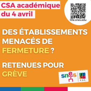 Des établissements menacés de fermeture / retenues pour grève