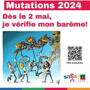 Mutations Intra : dès le 2 mai, je vérifie mon barème avec le Snes-FSU !