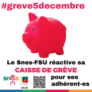 Le SNES-FSU 59/62 réactive sa caisse de grève...