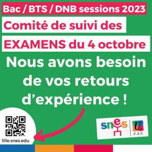 Comité de suivi des examens du 04/10 : faites remonter vos questions !