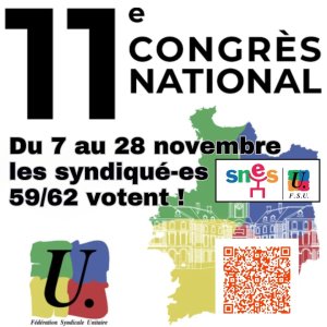 Du 7 au 28 NOVEMBRE - VOTONS sur le bilan 2022-2024 de la FSU !