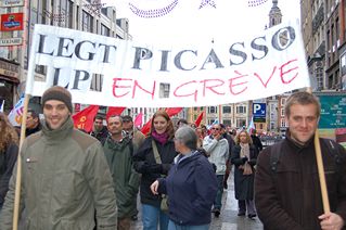 Mobilisation au lycée Picasso d'Avion