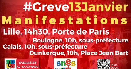 TROP C'EST TROP : toutes et tous en grève le 13 JANVIER ! [tract, (…)