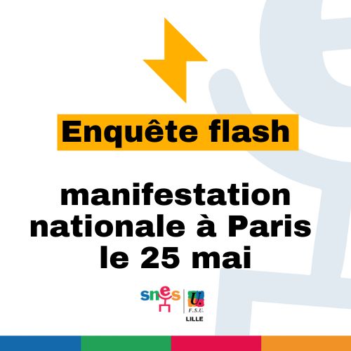 Enquête flash : manifestation nationale à Paris le 25 mai