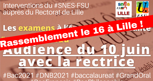 Examens, asa, vaccination : compte-rendu de l'audience du 10 juin avec (…)