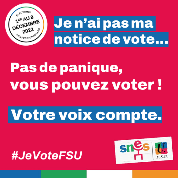 Manque de temps ? Pas de notice ? Pas de panique, vous pouvez voter !