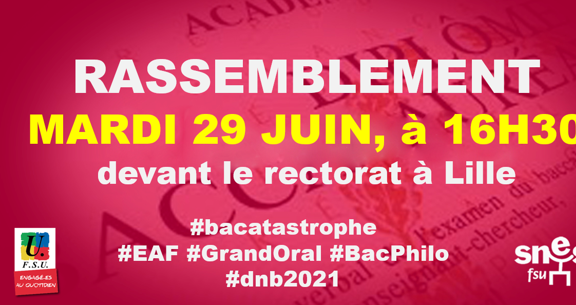 #BACATASTROPHE Rassemblement du 29 juin à 16H30.