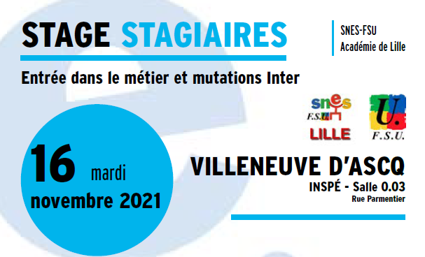 Stage « Entrée dans le métier, mutations inter » réservé aux stagiaires