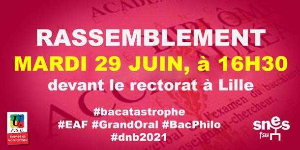 #BACATASTROPHE Rassemblement du 29 juin à 16H30.