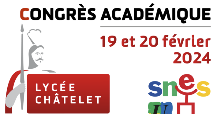 Congrès académique des 19 et 20 février 2024 à Douai ... Participez !