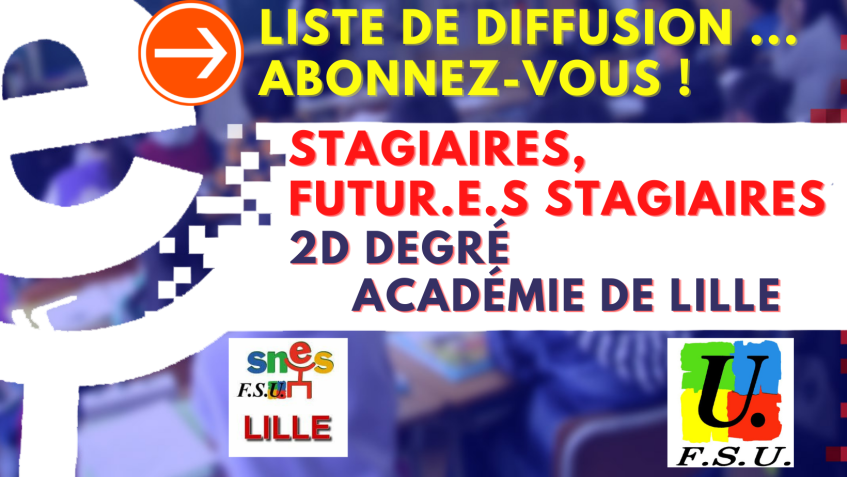 Stagiaires à la rentrée 2022 : Inscrivez vous à la liste de diffusion du (…)