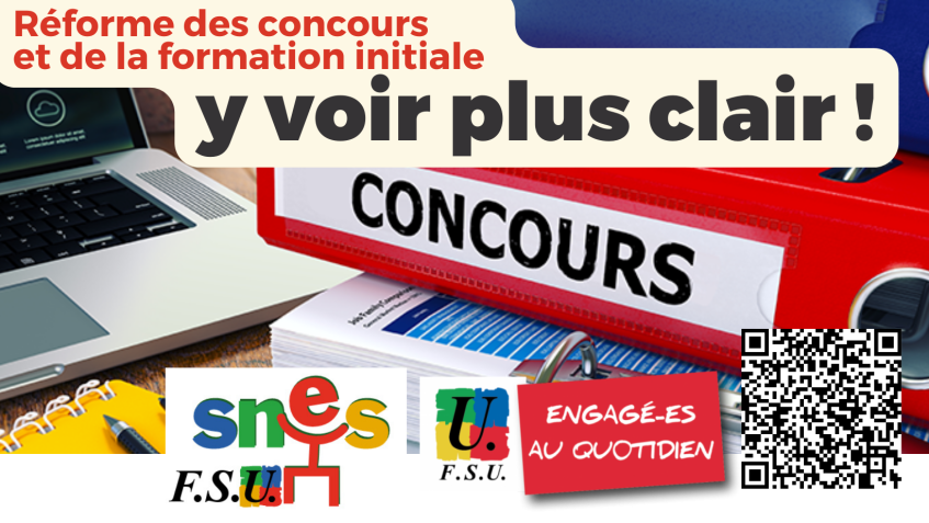 Réforme des concours et de la formation initiale : y voir plus clair !