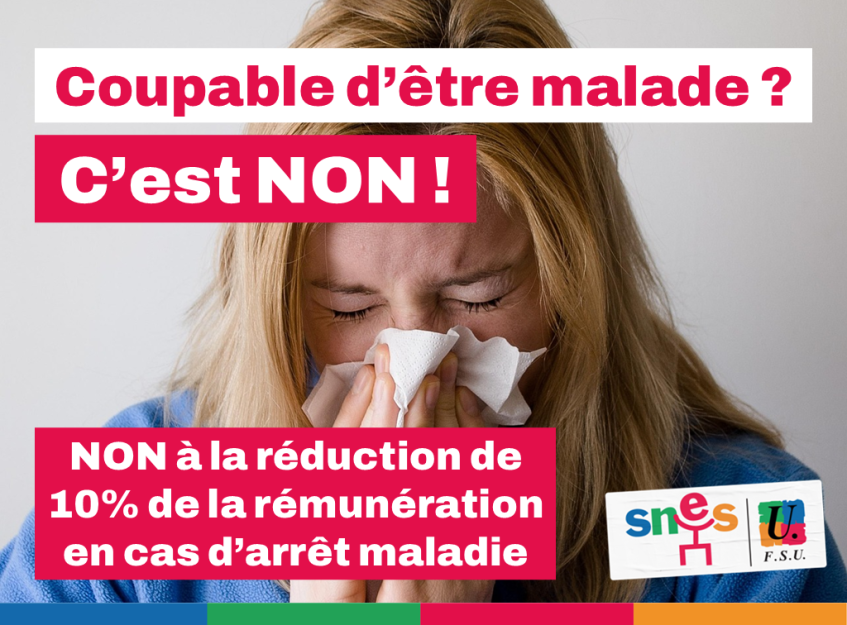 Baisse des indemnités journalières : une mesure injuste et irresponsable !