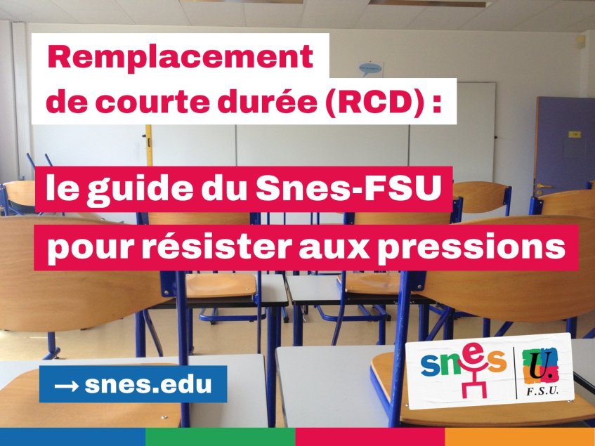 Plan annuel de Remplacement de courte durée (RCD) : les analyses et conseils (…)