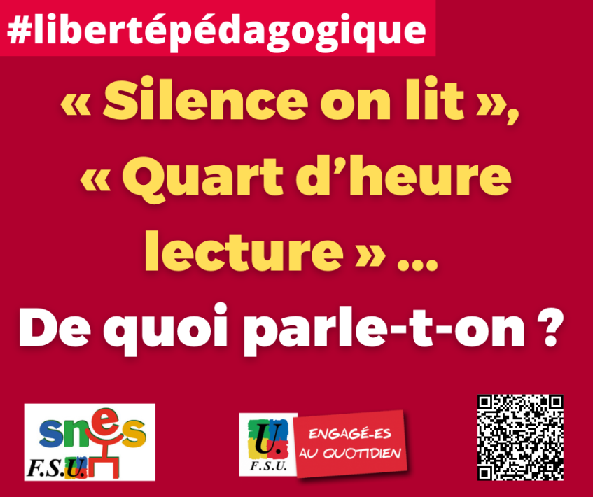 « Silence on lit », « Quart d'heure lecture » ... De quoi parle-t-on ?