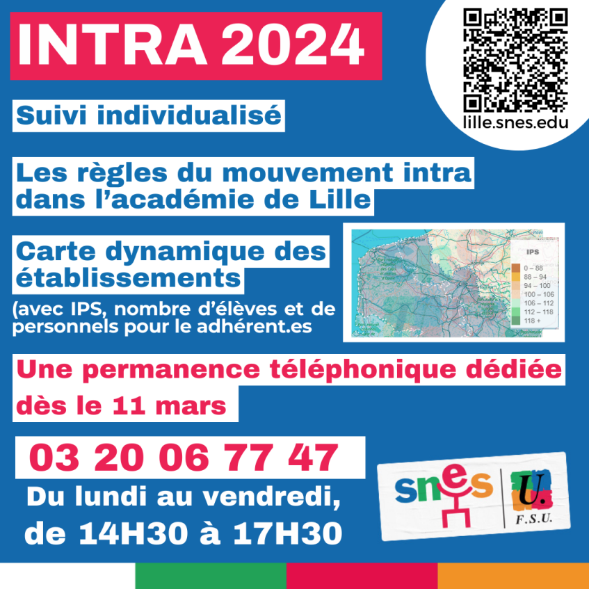 [MAJ 25 mars] Intra 2024 : Liste des postes libérés à l'inter, des (…)