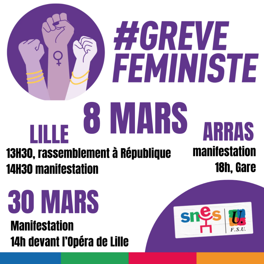 8 mars, journée internationale des droits des femmes !