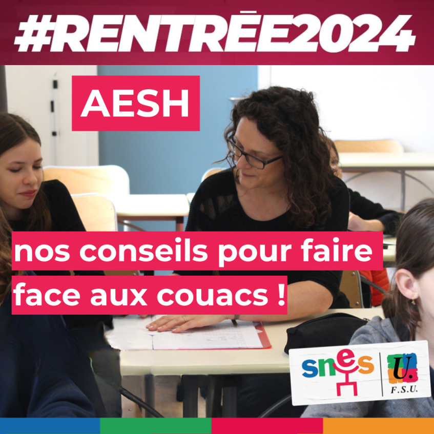 Rentrée des classes : AESH, nos conseils pour faire face aux couacs !