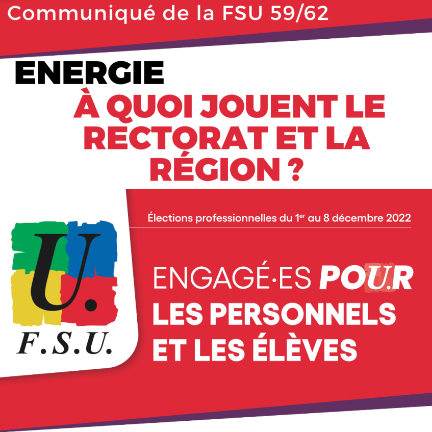 Energie : À quoi jouent le Rectorat et la Région ?