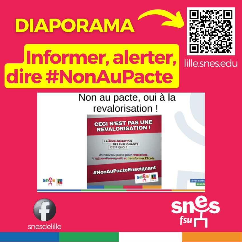 Diaporama Snes-FSU -> Non au pacte, oui à la revalorisation !